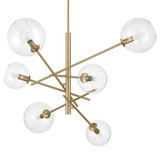 Farling 6 Light Chandelier 29.75 Inch Tall and 44 Inch Wide by Hunter Fans - 48170