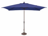 6 x 10 Foot Aluminum Crank Lift Rectangle Market Umbrella by Simply Shade - SSUM9C