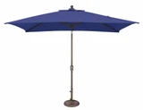 6 x 10 Foot Aluminum Crank Lift Rectangle Market Umbrella by Simply Shade - SSUM9C