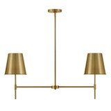 Blake 2 LED Light Oversized Linear Chandelier by Lark - 83445
