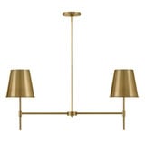 Blake 2 LED Light Oversized Linear Chandelier by Lark - 83445