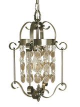 Naomi 1 Light Mini Chandelier by Framburg - 2921BN