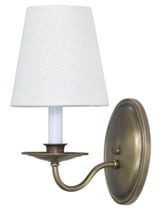 Lake Shore 1 Light Wall Sconce 11.5 Inch Tall by House of Troy - LS217-AB