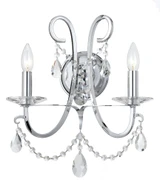 Othello 2 Light Candle Style Wall Sconce by Crystorama - 6822