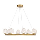 Castello 32W 8 LED Chandelier 6 Inch Tall X 33.63 Inch Wide By Savoy House - 1-1238-8