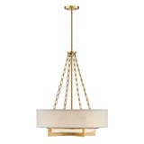 Brentwood 4 Light Pendant 30 Inch Tall and 24 Inch Wide By Savoy House - 7-4999-4