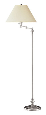 One Light Swing Arm Floor Lamp with Base by Cal  - BO-314