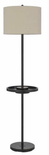 Crofton 1 Light Floor Lamp with Metal Tray 62 x 16 Inches by Cal  - BO-2983FL