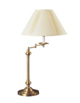 Elizabethe One Light Swing Arm Table Lamp 16.4 x 14.8 Inches High by Cal  - BO-342