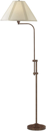 Universal One Light Pharmacy Floor Lamp with Adjustable Pole by Cal  - BO-216
