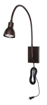 1 LED Light Wall Sconce with Gooseneck Arm by Cal - BO-119
