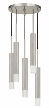 35W 5 LED Light Medium Pendant by Cal - FX-3723-5P