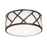 Haven 2 Light 12.63 Inch Wide Flush Mount by AFX - HVNF13MB