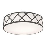 Haven 3 Light 16.75 Inch Wide Flush Mount by AFX - HVNF17MB