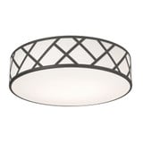 Haven 3 Light 16.75 Inch Wide Flush Mount by AFX - HVNF17MB