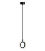 Halo 18W 1 LED Pendant 9 Inch Tall and 8 Inch Wide by Afx - HLOP08LAJUD