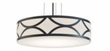 Lake 42W 1 LED Large Pendant 24 Inch Wide by AFX - LAKP24LAJUD