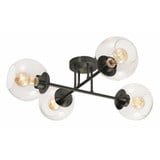 Jamie 4 Light 25 Inch Wide Semi Flush Mount by AFX - JAMC24MB