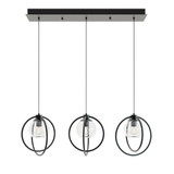 Jamie 3 Light Medium Linear Pendant by AFX - JAMP12MBLNR3