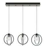 Jamie 3 Light Medium Linear Pendant by AFX - JAMP12MBLNR3