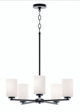 Leo 5 LED Pendant 16 Inches Tall and 24 Inches Wide by AFX - LEOP24MB
