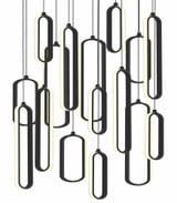 Sienna 232W 16 LED Mini Pendant by AFX - SIEP99LAJD1RND16