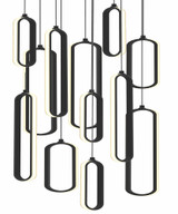 Sienna 174W 12 LED Mini Pendant by AFX - SIEP99LAJD1RND12