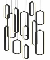 Sienna 174W 12 LED Mini Pendant by AFX - SIEP99LAJD1RND12
