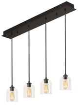 William 4 Light Mini Linear Pendant by AFX - WMMP06