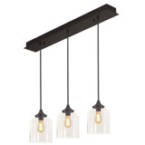 William 3 Light Small Linear Pendant by AFX - WMMP08