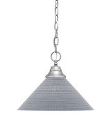 1 Light Medium Chain Hung Pendant 12 Inch Wide by Toltec - 10-12
