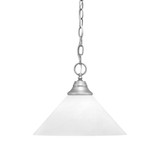 1 Light Medium Chain Hung Pendant 10.25 Inch Tall by Toltec - 10-21