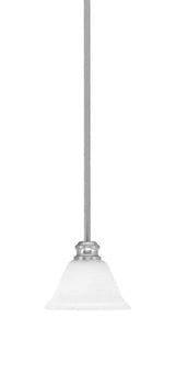 Edge 1 Light Small Stem Hung Pendant 7 Inch Wide by Toltec - 1151-7
