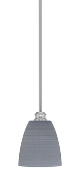 Edge 1 Light Small Stem Hung Pendant 9.5 Inch Tall by Toltec - 1151-8-9.5