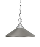 1 Light Medium Chain Hung Pendant 9 Inch Tall by Toltec - 10-44