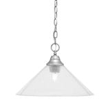 1 Light Large Pendant 10.5 Inch Tall by Toltec - 10-38