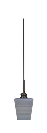 Edge 1 Light Small Cord Pendant 11.5 Inch Tall by Toltec - 1152-6-11.5