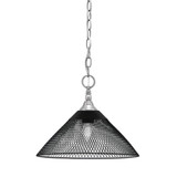 1 Light Chain Hung Mini Pendant 10.5 x 14 Inch by Toltec 11-BN-808-MB