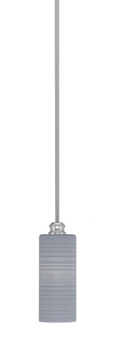 Edge 1 Light Mini Stem Hung Pendant 10.5 Inch Tall by Toltec - 1151-4