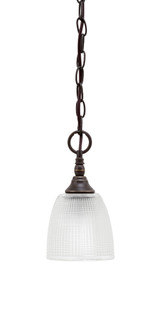 1 Light Chain Hung Mini Pendant 9.75 x 5 Inch by Toltec 11-BC-500 - 11-BC-500