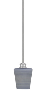 Edge 1 Light Small Stem Hung Pendant 8.25 Inch Tall by Toltec - 1151-6-8.25