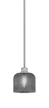 Edge 1 Light Small Stem Hung Pendant 6.25 Inch Tall by Toltec - 1151-6-6.25