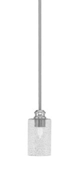 Edge 1 Light Mini Stem Hung Pendant 7.25 Inch Tall by Toltec - 1151-4-7.25