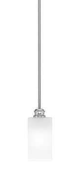 Edge 1 Light Mini Stem Hung Pendant 7.75 Inch Tall by Toltec - 1151-3.5