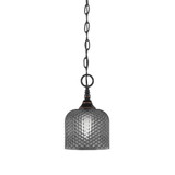 1 Light Chain Hung Mini Pendant 10 x 6 Inch by Toltec 11-BC-4612