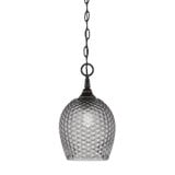 1 Light Chain Hung Mini Pendant 13 x 7.5 Inch by Toltec 11-BC-4902