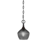 1 Light Chain Hung Mini Pendant 10 x 6 Inch by Toltec 11-BC-4622