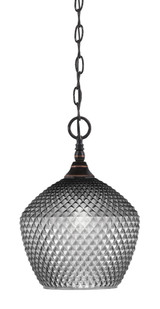 1 Light Chain Hung Mini Pendant 13 x 9 Inch by Toltec 11-BC-4922 - 11-BC-4922