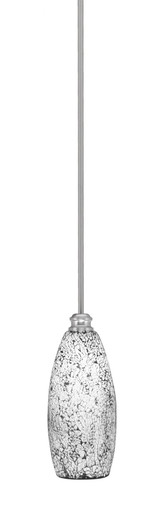 Edge 1 Light Mini Stem Hung Pendant 13 Inch Tall by Toltec - 1151-5.5-13