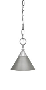 1 Light Chain Hung Mini Pendant 8.75 x 7 Inch by Toltec 11-BN-421-BN - 11-BN-421-BN